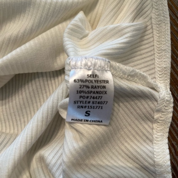 Lelis White Bodysuit NWT Small - Picture 10 of 10